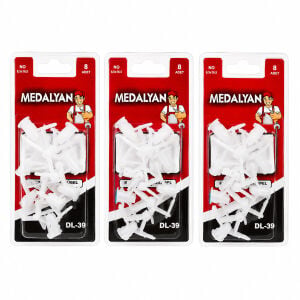 MEDALYAN DL-89 ( 8PCS ) ( NO-8.5X16.5 ) ( KANATLI ) ALÇIPAN DÜBELİ*12X9