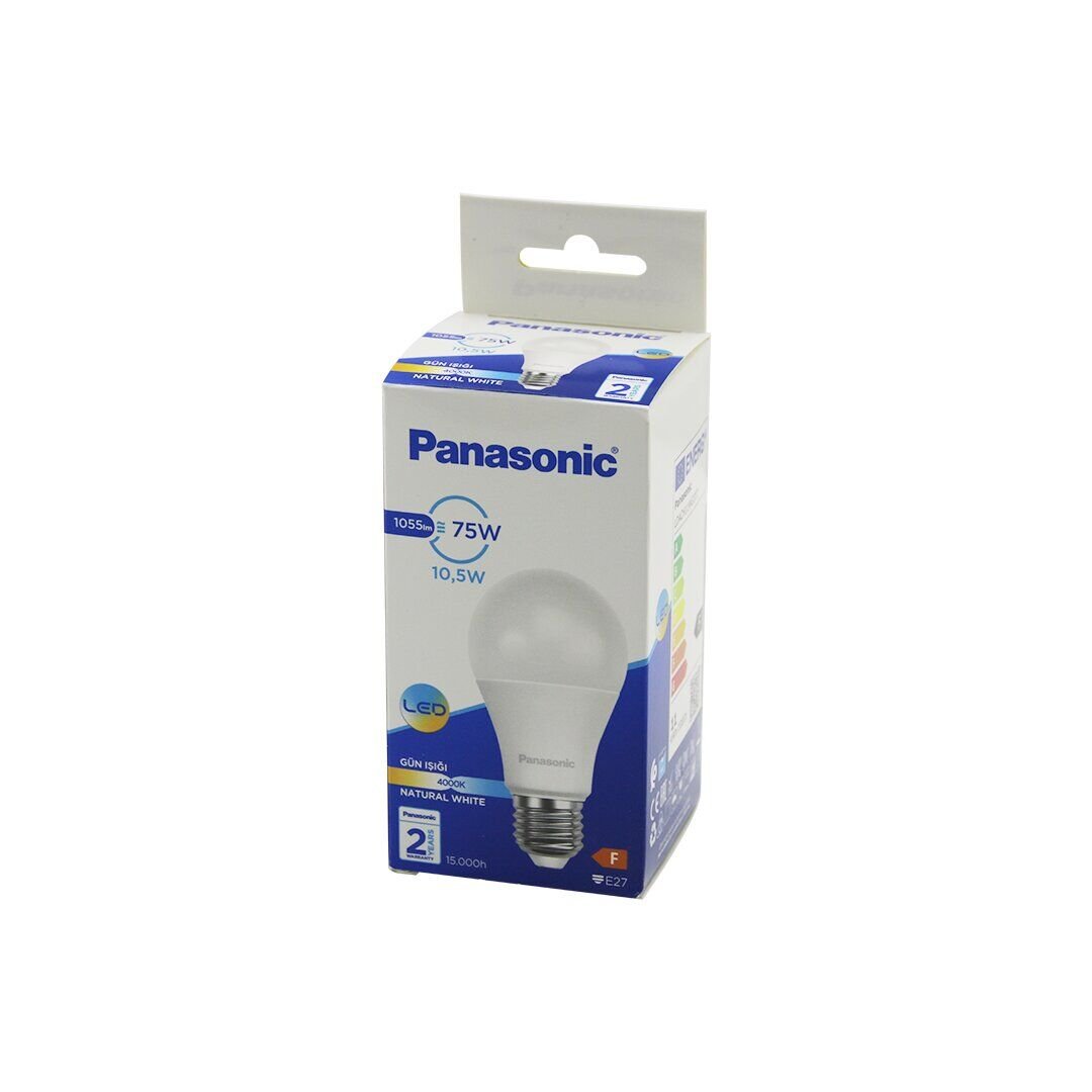 PANASONİC (LDACH-11-WG-3T7 ) (NATURAL WHİTE & GÜN IŞIK) (10.5W=75W) (E27) LED AMPUL (1055LM) (4000K) (15.000 SAAT ÖMÜR)*20X5