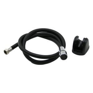 KRT-1030 ( SİYAH PLASTİK ) ( PERLATÖRLÜ ) ( TAHARETMATİK ) HORTUM ( 120CM ) ( TAHARATMATİK )*100