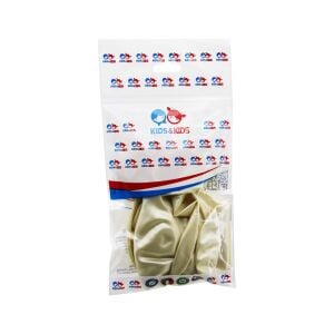 KIDS & KIDS M-028 ( METALİK & BEYAZ ) ( 10PCS ) BALON*10X50