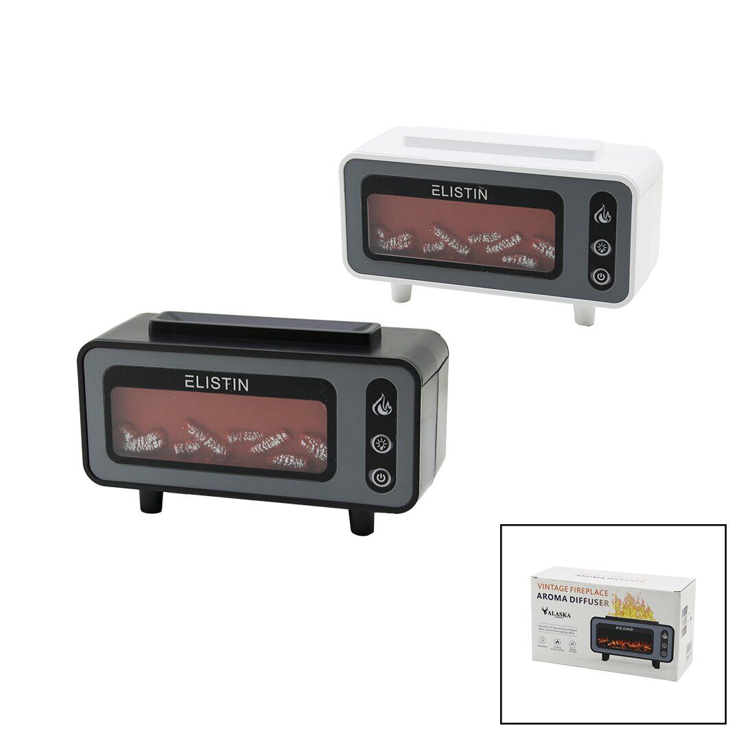 ALASKA ELISTIN SDR-H008 ( MİNİ ŞÖMİNE )( 200ML )( USB ŞARJLI & IŞIKLI ) HAVA NEMLENDİRİCİ ( BUHAR MAKİNE & KOKU GİDERİCİ) 4.5W*48