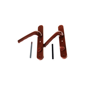 İBİCO ( BANYO-WC & KİLİTLİ ) ( KAHVE RENGİ ) POŞETLİ PVC KAPI KOLU*100