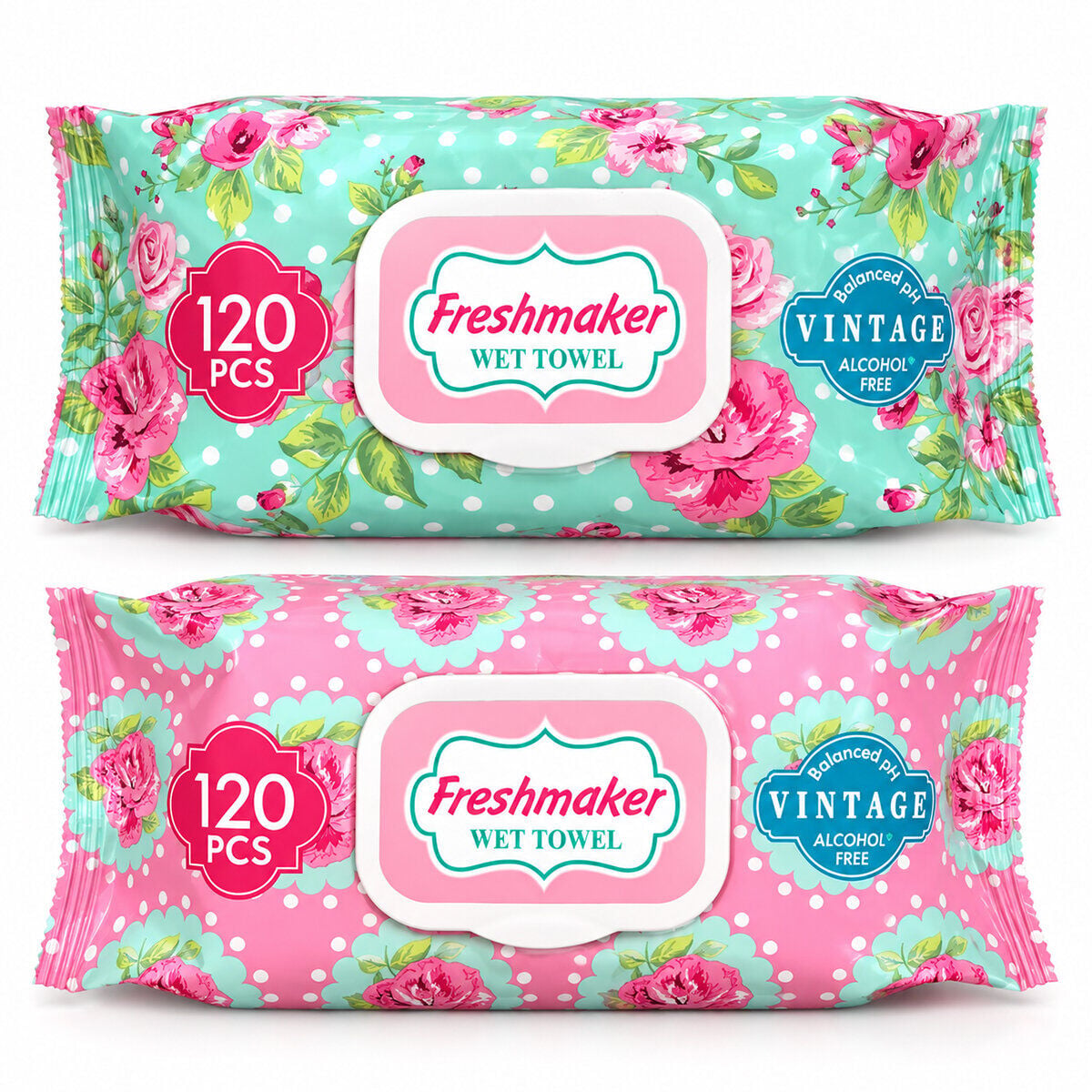 FRESHMAKER ( 120 PCS ) ( VİNTAGE ) ISLAK MENDİL*24=K