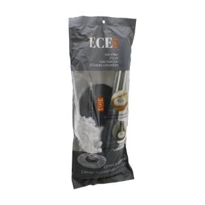 ECE LIFE EC-109 (3İN1) MİKROFİBER (OTOMATİK MOP) (YEDEK) SETİ  (360° DÖNER METAL SAP=100CM + M.FİBER PAMUK MOP=120GR )*50