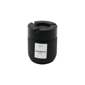 QLUX C-00545 ( 425CC ) ( SİYAH CAM ) KÜLLÜK ( SİYAH PLASTİK KAPAK ) ( NO-08 CIGARETTE & KÜL TABLASI )*12=K