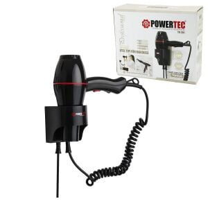POWERTEC TR-301 OTEL TİPİ FÖN MAKİNESİ ( ASKI APARATLI ) ( DUVAR TİPİ ) 2500W ( SPA - FİTNESS GYM  -EV KUAFÖR )*12