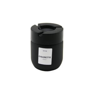 QLUX C-00545 ( 425CC ) ( SİYAH CAM ) KÜLLÜK ( SİYAH PLASTİK KAPAK ) ( NO-08 CIGARETTE & KÜL TABLASI )*24=K