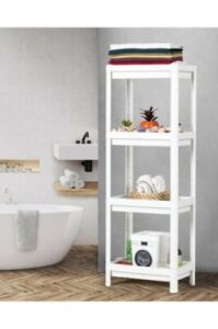 SHELF UNİT MAGGİE OMBEG OM-1016-0530-0251 ( 4 ( ÇUKUR ) RAFLI & BEYAZ ) ( DİKDÖRTGEN ) RAF ÜNİTESİ PLASTİK*6