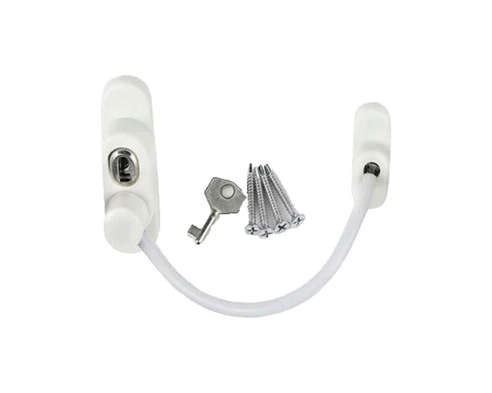 DE-AKS KİDMİX ( BEYAZ ) ( HALATLI ) ANAHTARLI EMNİYET KİLİT*10X10