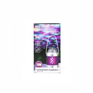 MULTI-FUNCTIONAL HW-978W  ( 3IN1 ) DÖNEBİLEN DİSKO RENKLİ & FANUS FENER PİLLİ & POWERBANK 20W*60