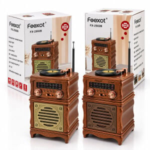 FEEXOT FX-2502B PL-4724 ( İBRELİ ) RADYO & RETRO ( AM & FM & SW )( USB & TYPE-C SARJLI )( BT & TF & USB &AUX ) SPEAKER*24