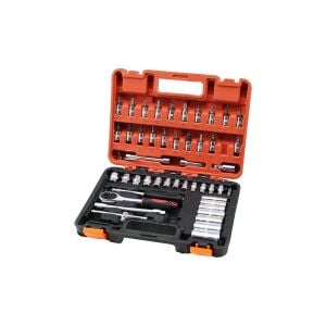 CR-V (53PCS) (1/4'') DR. SOCKET & UÇ SETİ (LOKMA & SOKET & 6GEN ANAHTAR & BİTS UÇ - ADAPTÖR & CIRCIR KOLU) (PLASTİK ÇANTALI)*20