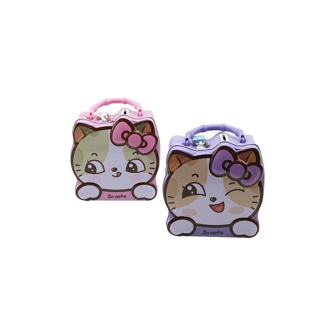 BAROTTİ S-287 DMR-9522 ( KEDİ & RENKLİ ) METAL KUMBARA ANAHTARLI*12X10