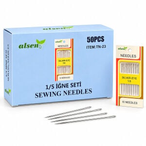 ALSEN TN-23 ( 10 PCS ) ( 1/5 ) DİKİŞ İĞNESİ SETİ*50X50