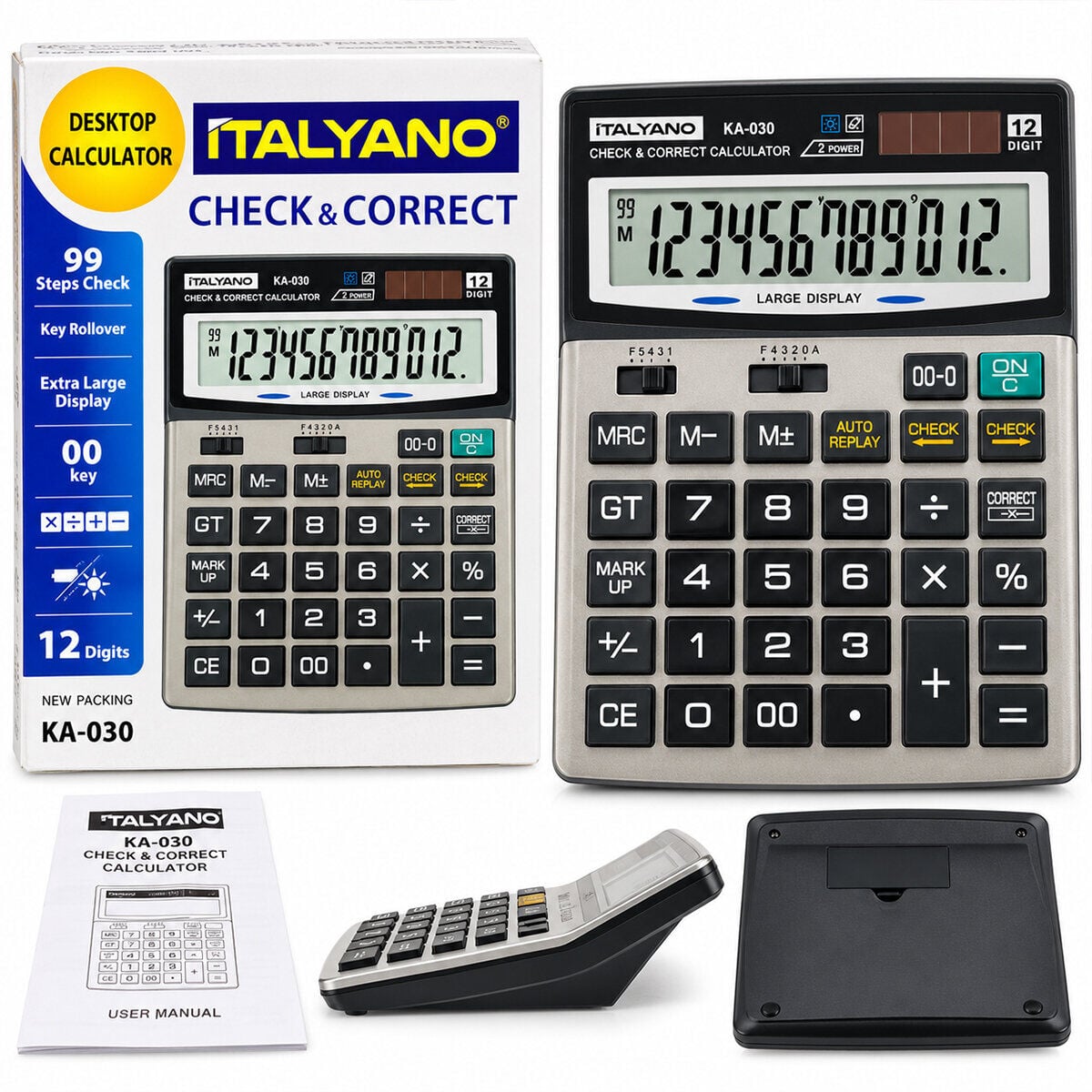 İTALYANO KA-030 12 HANELİ HESAP MAKİNESİ*90