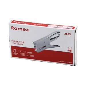ROMEX KOD-2535 (PENSE MODEL) ÇELİK ZIMBA MAKİNESİ (24 /6-8 & 26 /6-8 ) (56MM) (100-150PCS TEL HAZNE) (2-45 SAYFA= 80GR)*50