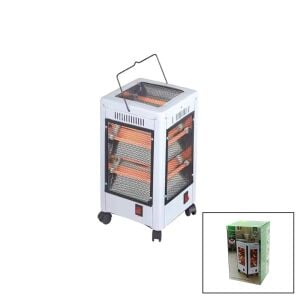 KİWİ KHT-8407 ELEKTİRİKLİ & İNOVATİF ÇOK YÖNLÜ ISITICI SOBA FAN ( TEKERLEKLİ & DEVRİLME EMNİYET ) ( 225X225X435MM )*4