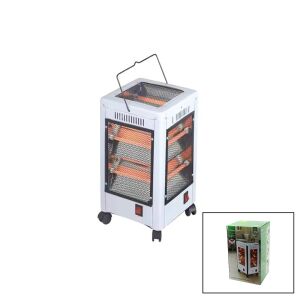 KİWİ KHT-8407 ELEKTİRİKLİ & İNOVATİF ÇOK YÖNLÜ ISITICI SOBA FAN ( TEKERLEKLİ & DEVRİLME EMNİYET ) ( 225X225X435MM )*4