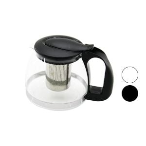 YAKUT-8882 ( 900ML ) ( CAM ) DEMLİK ( ÇELİK SÜZGEÇLİ & PLASTİK KULP & KAPAK & KROM ÇERÇEVE )*36