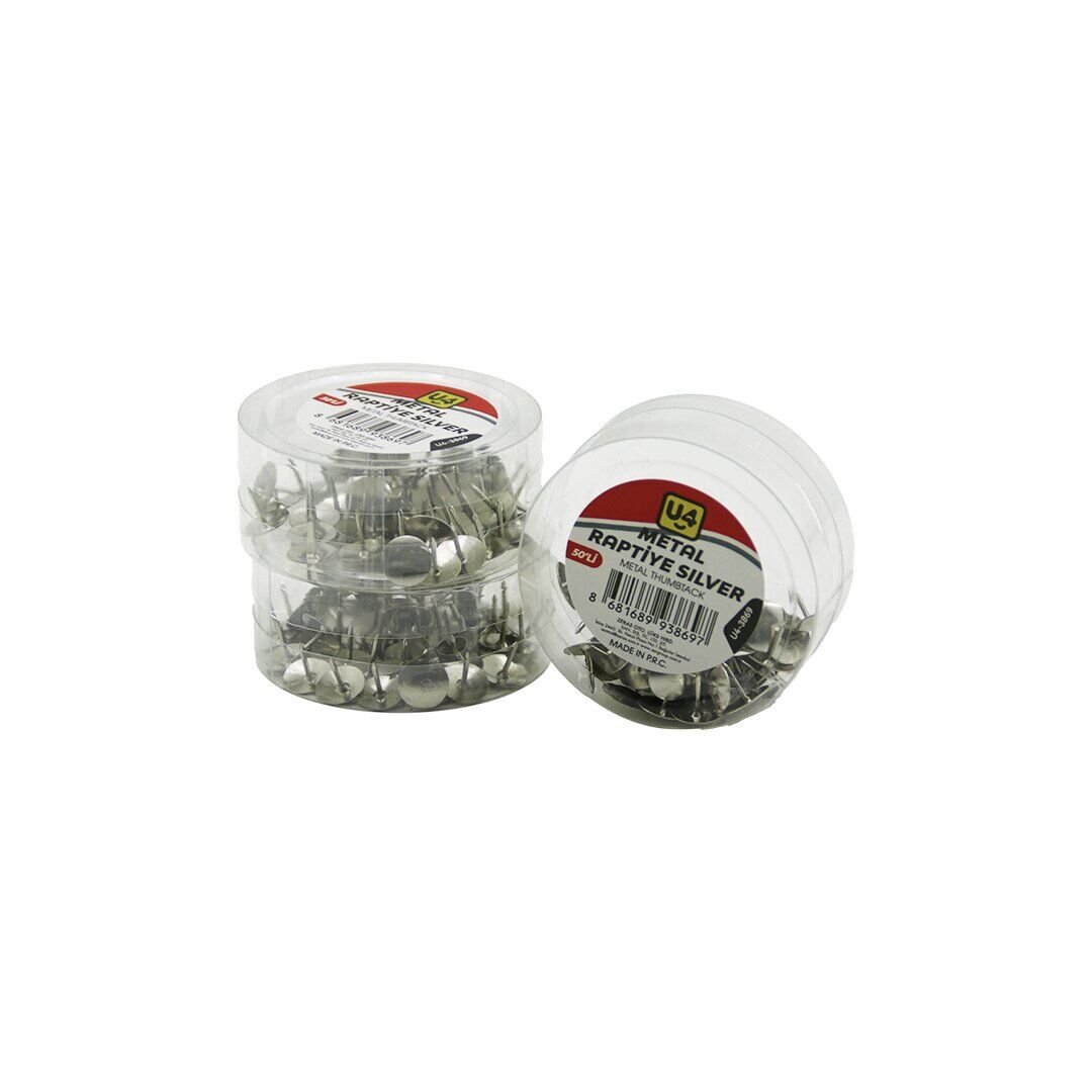 U-4-3869 METAL RAPTİYE ( 50PCS ) ( PLASTİK KUTULU )*12X30