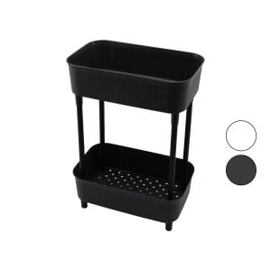 TİMEX TİM-992 ( 2 KATLI ) DÜZENLEYİCİ ORGANİZER ( PLASTİK RAF ÜNİTESİ ) ( 29.5 X 18 X 41.5CM ) ( MUTFAK & BANYO & ÇOK AMAÇLI )*6=K