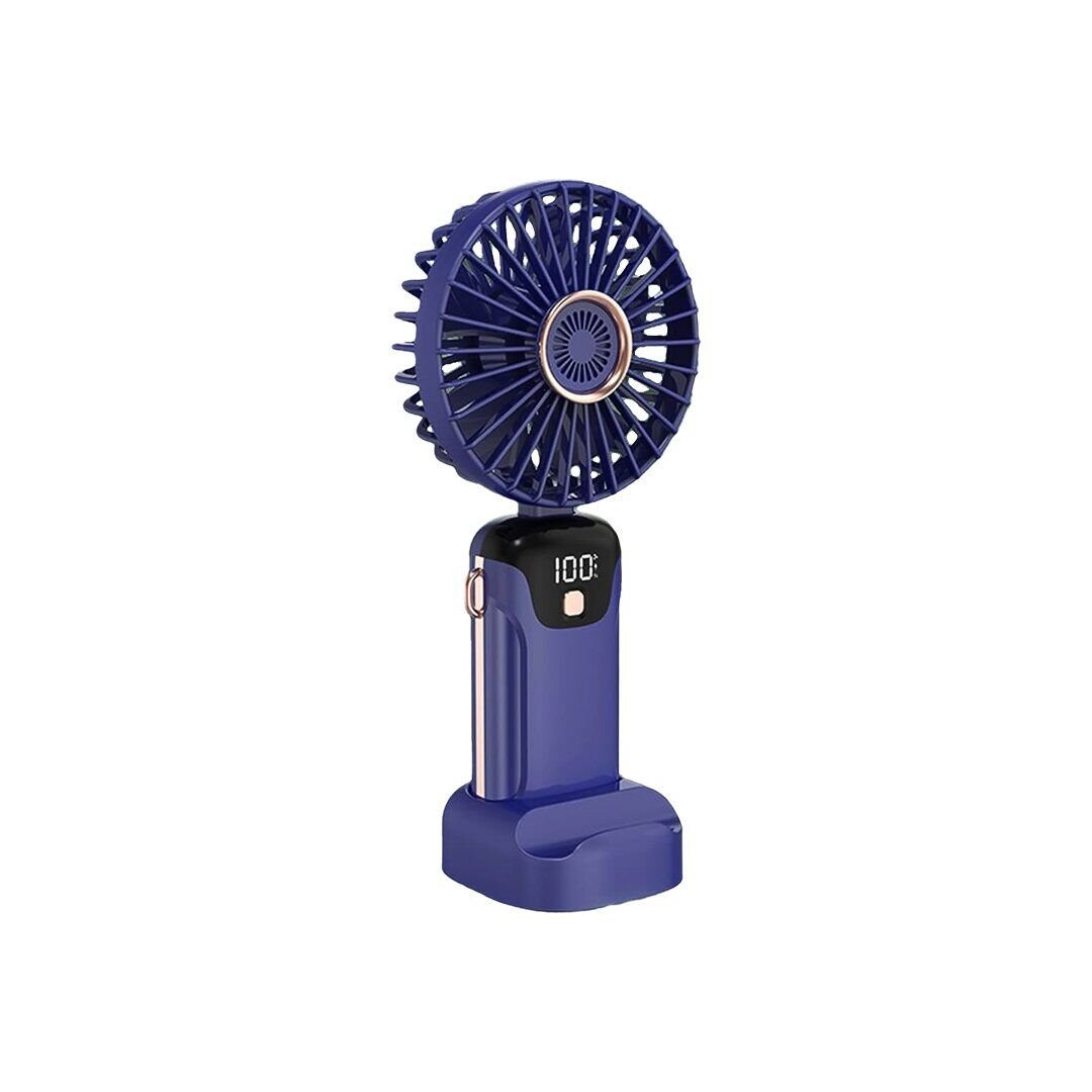 DEMİRHAN GRUP DG-123 ( LED GÖSTERGELİ )(TYPE-C ŞARJLI) MİNİ EL FANI (SABİT BAŞLIK) (5-KADEME HIZ) (TELEFONLUKLU M.ÜSTÜ AYAK) VANTİLATÖR*120