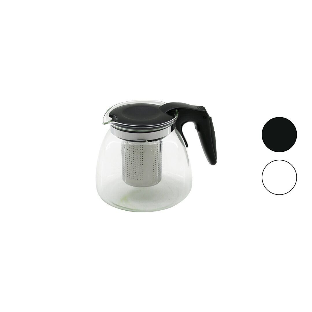 BAROTTİ DMR-8684 ( 700ML ) ( CAM ) DEMLİK ( ÇELİK SÜZGEÇLİ & PLASTİK KULP & KAPAK & KROM ÇERÇEVE )*80