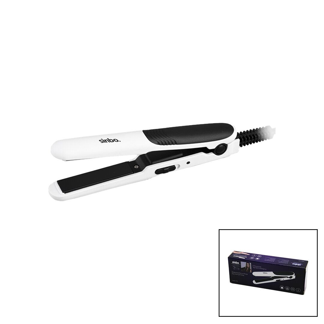 SİNBO SHD-1713 (MİNİ=EL BOYUT) SAÇ DÜZLEŞTİRİCİ CİHAZ (ÇANTA & SEYAHAT) (SERAMİK KAPLAMA) (1.8MT KABLO) (200℃)*24