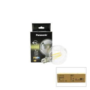 PANASONİC (LDGCH-07-LH-2RC) (G95) (138X95MM) (7W=60W) (E27) (WARM WHİTE & SARI IŞIK) (LED FİLAMENT & RUSTİK AMPUL) LAMBA (806LM)(2700K)(15.000H)*10=K