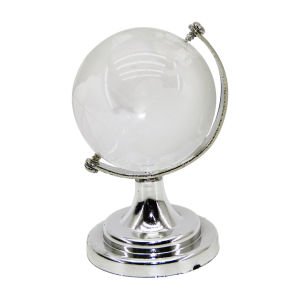 HKN-16-218 DEKORATİF ( KÜÇÜK ) ŞEFFAF DÜNYA TOPU & AYAKLI*120