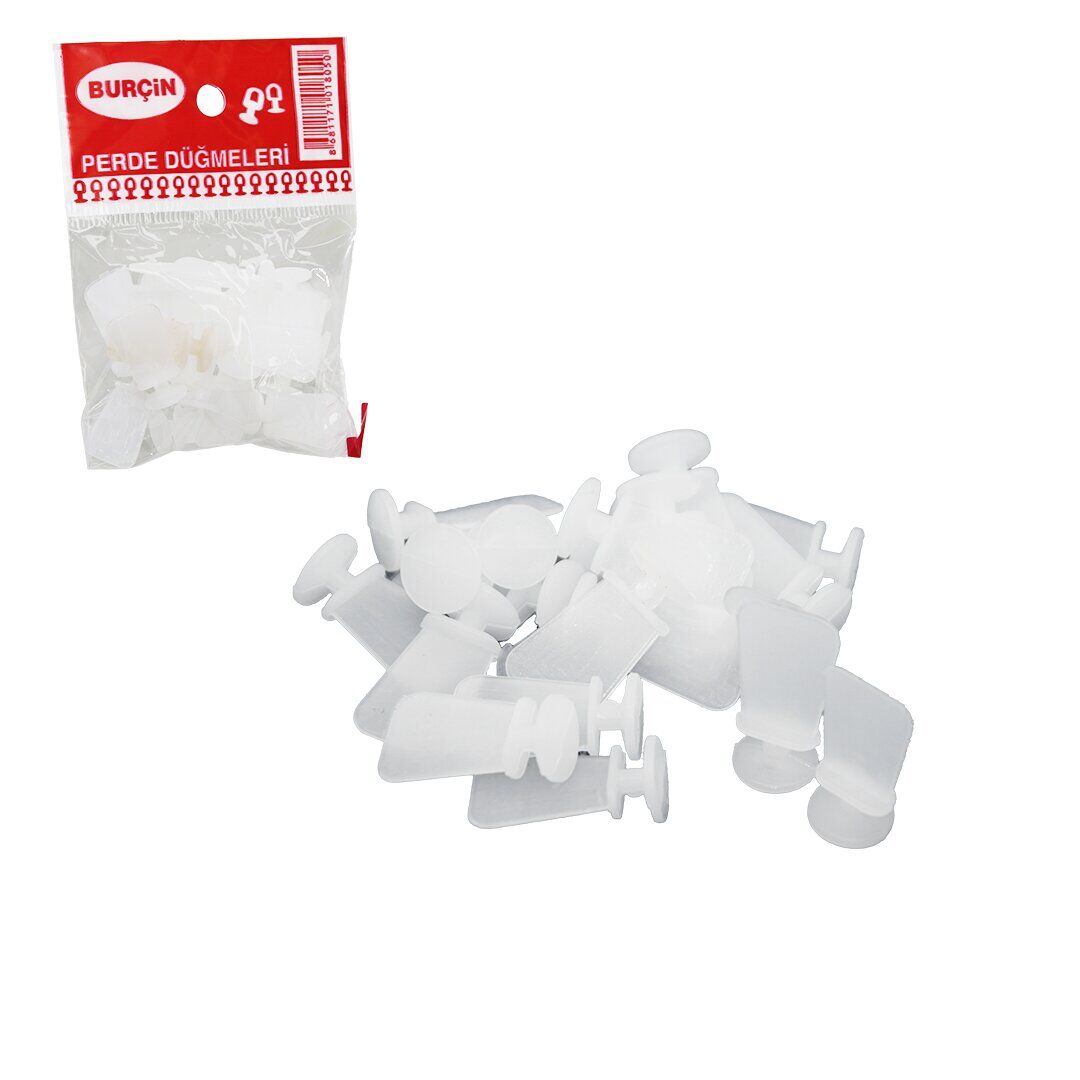 İST.GRUP ( MAKİNE DİKMELİ ) PERDE DÜĞMESİ ( 20PCS ± 2AD )*25X40