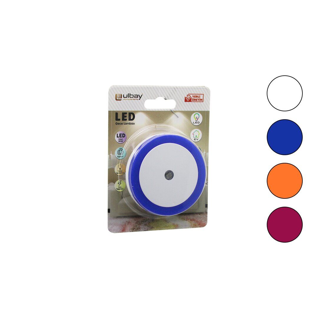 ULBAY GC-01 ULBAY ( YUVARLAK & FOTOSELLİ ) GECE LAMBASI 0.1W*10X24