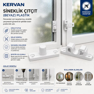 KERVAN SİNEKLİK ( ÇITÇIT ) ( BEYAZ ) PLASTİK*100X25