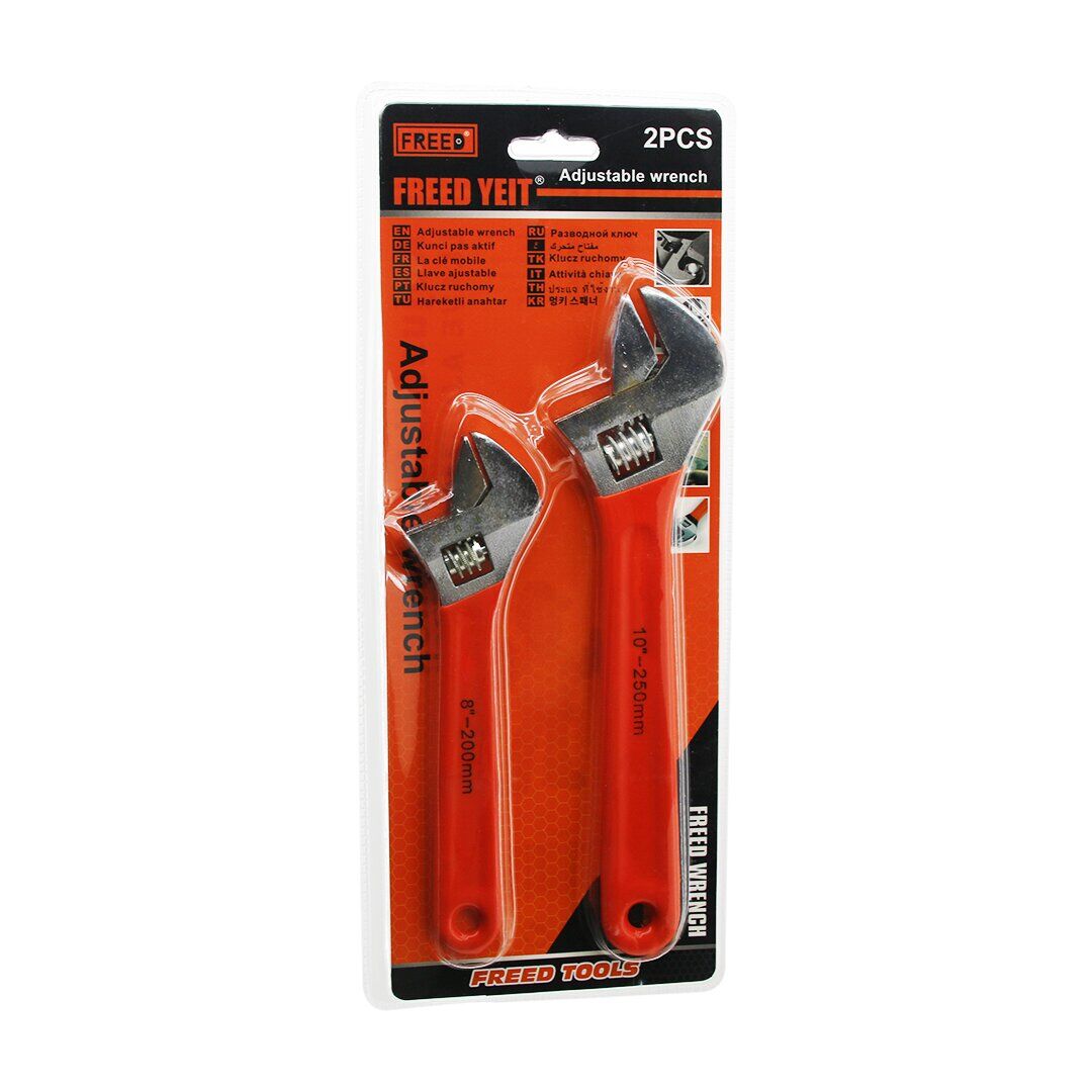 FREED TOOLS YEIT BGC-11 ( 2PCS SET ) ( 8''-200MM -- 10''-250MM ) KURBAĞACIK ANAHTAR SETİ*60