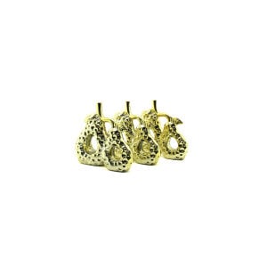 İBİCO İ12-164 ( ÇİFT ARMUT & ORTA ) ( GOLD & SERAMİK ) BİBLO & DEKORATİF SÜS EŞYASI*6X16