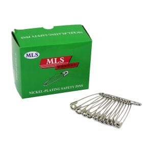 MLS NICKEL-PLATING SAFETY PINS ( NO-8# ) ÇENGELLİ İĞNE (12PCS X 12Lİ =144PCS=PAKET)*1X50