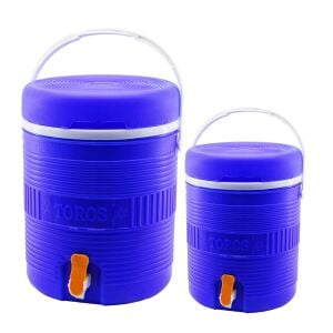 HAK PLASTİK TOROS H-902 ( 2Lİ SET=14+6LT ) ( YUVARLAK ) ( TERMOS ) ( MAVİ PLASTİK ) (MUSLUKLU & TAŞIMA KULPLU) (BRKT-501575)*6