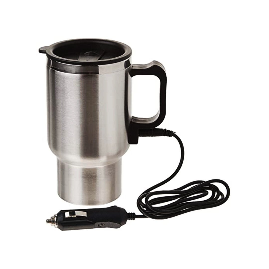 HEATED TRAVEL MUG MODABA-111 (ARAÇ & OTO) (ÇELİK BARDAK) KETTLE SU ISITICISI (12V) (ÇAKMAKLIK FİŞLİ) (420ML)*48