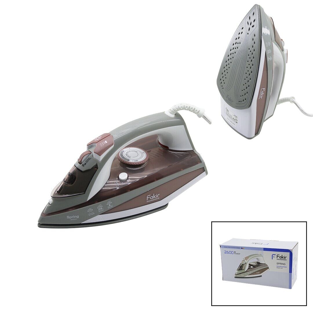 FAKİR SPRING ( DUSTY ROSE = TOZLU GÜL ) BUHARLI ÜTÜ SERAMİK TABAN 2600W ( BUHAR 30-120GR)*6