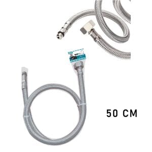 KINETEX KTX-2874 FLEX ( KUĞU & LAVABO ) HORTUM 50CM.DİŞİ-ERKEK*10X20