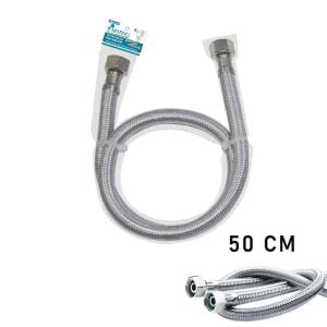 KNITEX KTX-2876 FLEX  ( 50CM ) ( DİŞİ-DİŞİ 3/8 ) FLEX ( KLOZET & TAHARET ) HORTUM ( TAHARAT )*10X20