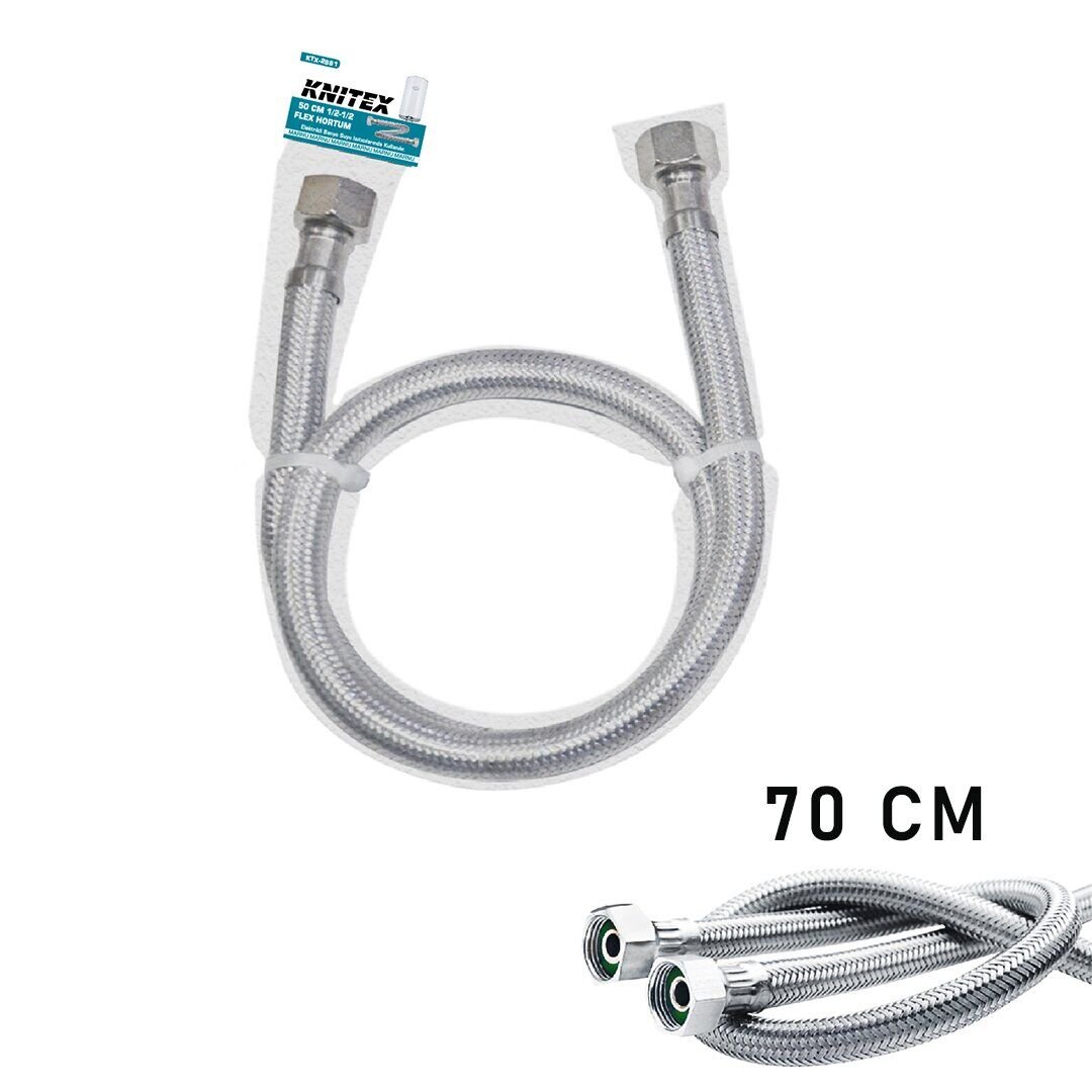 KINETEX KTX-2882 FLEX ( ŞOFBEN & KAZAN ) HORTUM 70CM.DİŞİ-DİŞİ 1/2*10X15