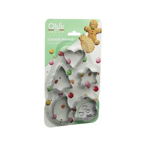 QLUX L-00155 ( 5PCS ) ( METAL ) BİSKÜVİ KURABİYE KALIP*36