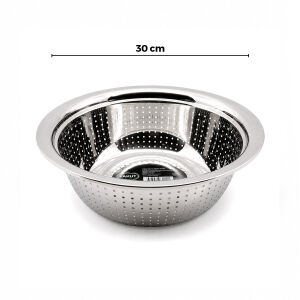YAKUT-10794 ( 30CM ) ( KULPSUZ ) PASLANMAZ METAL ( SEPET ) SÜZGEÇ*80