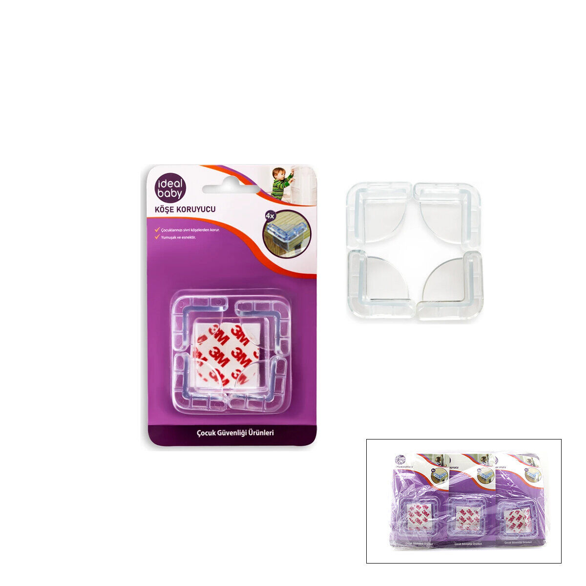 İDEAL BABY IDE-02 DEKORATİF KÖŞE KORUYUCU ( ÇOÇUK EMNİYET )*24X10