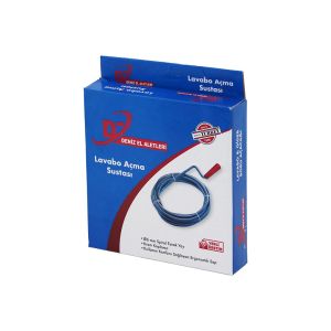 ASLAN ( 8MT ) ( SUSTA ) ( SPİRAL ESNEK YAY ) LAVABO & GİDER BORU AÇAR*48