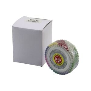 İBİCO İ20-007 ( YUVARLAK DİSK STANDLI ) ( 40PCS ) ( RENKLİ TOPLU )  BAŞÖRTÜ İĞNESİ*36X40