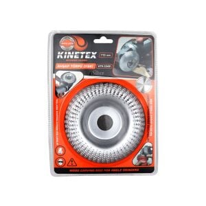 KINETEX KTX-3349 ( 115MM ) AHŞAP TÖRPÜ EĞE DİSK GÜMÜŞ*100