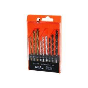 REAL ÖZS-1004-4349-9007 ( 9PCS ) MATKAP UCU SETİ ( BETON &  METAL & AHŞAP & 5-6-8MM )*100