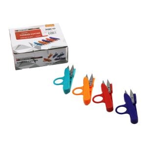 İBİCO İ20-013 GREAT KNIVES TC-800 TEKSTİL & İPLİK MAKASI ( RENKLİ PLASTİK SAPLI )*12X48
